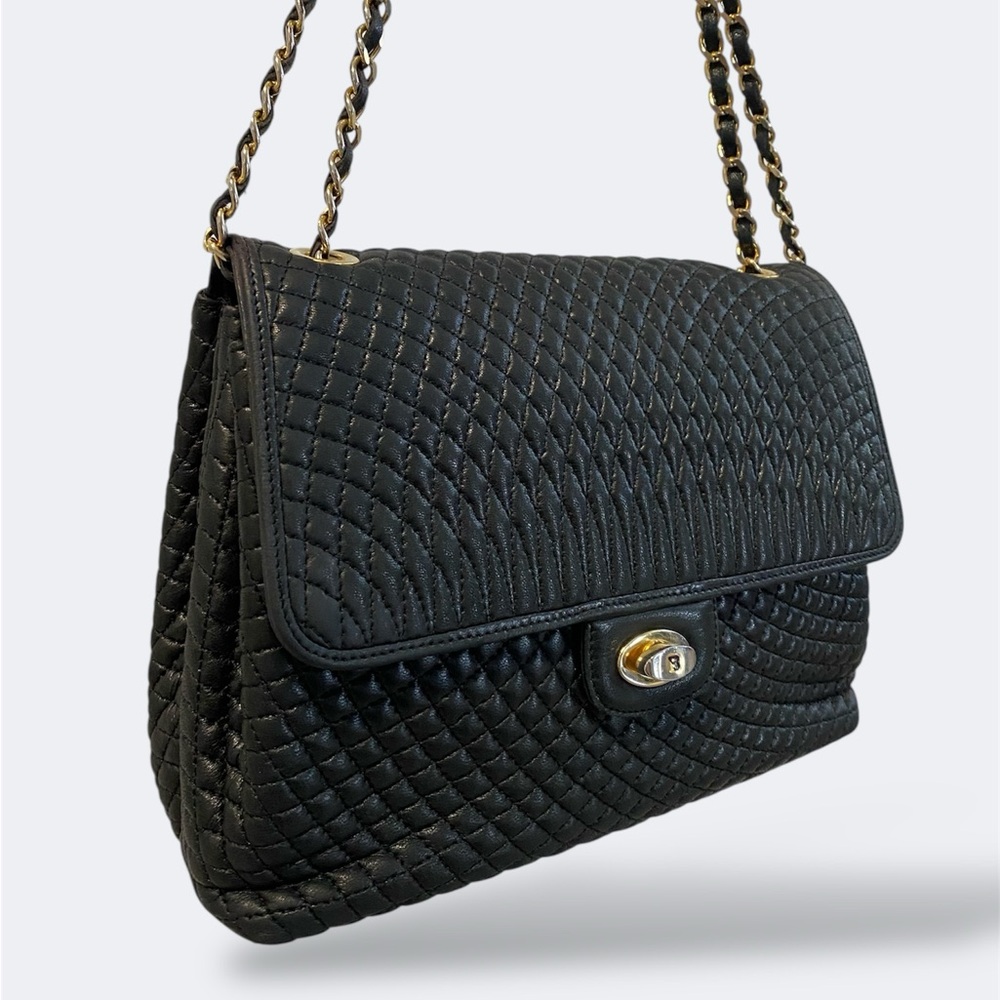 Bally Quilted Lambskin Leather Shoulder Bag Crossbody - Vintage Italian Luxury - Picture 2 of 15